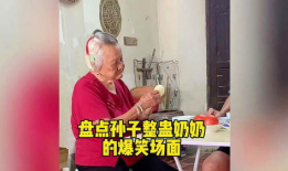 搞笑视频 奶奶带大的